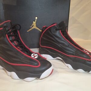 Jordan Basketball Sneakers Black and Red